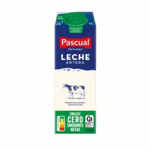 Leche entera Pascual brik 1 l.