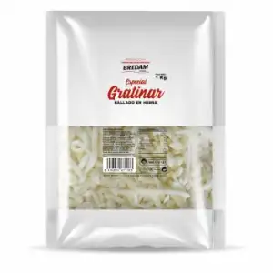 Queso rallado para gratinar Bredam 1 kg