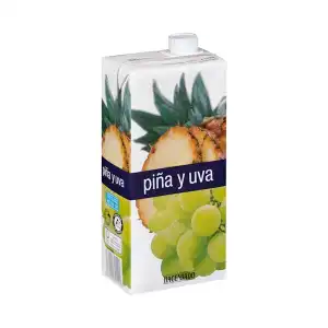 Zumo de piña y uva Hacendado Brick 1 L