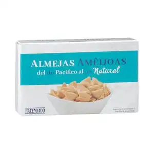 Almejas del Pacífico Hacendado al natural Lata 0.111 kg