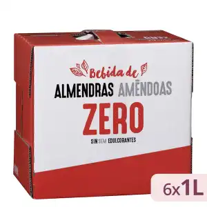 Bebida de almendras zero Hacendado 6 bricks X 1 L