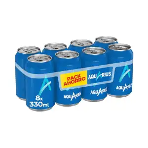 Bebida isotónica limón Aquarius 8 latas X 330 ml