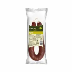 Chorizo extra dulce Carrefour sin gluten sin lactosa 280 g.