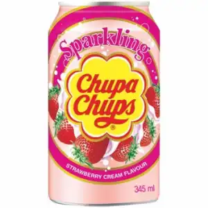 Chupa Chups sabor a fresa y nata lata 345 ml.