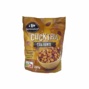 Cocktail snack crujiente sabores Carrefour Sensation 200 g.