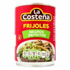 Frijoles negros refritos La Costeña 580 g.