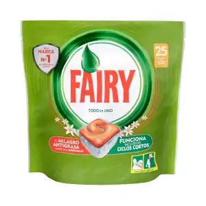 Lavavajillas todo en 1 Fairy en pastillas Paquete 25 ud