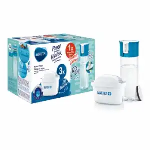 Pack de 3 Filtros BRITA Maxtra+ y Botella Filtrante de 0,6 l y 1 Filtro MicroDisc