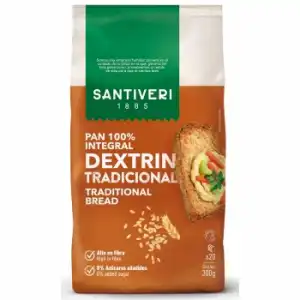 Pan integral dextrin tostado tradicional Santiveri 300 g.