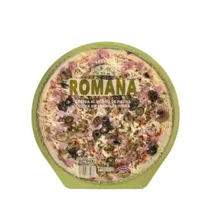 Pizza romana Hacendado con champiñones salteados  0.43 kg