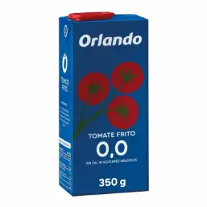 Tomate frito sin sal ni azúcar añadido Orlando brik 350 g.