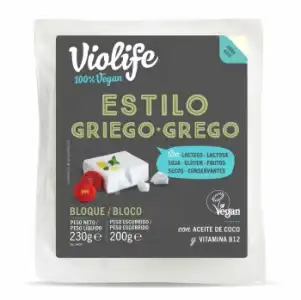 Bloque vegano estilo griego Violife sin gluten sin lactosa 200 g.