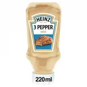 Salsa 3 pimientas Heinz envase 220 ml.