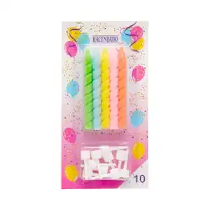 Velas de cumpleaños Hacendado