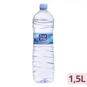 Agua mineral Font Vella grande Botella 1.5 L