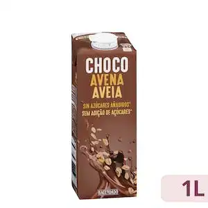 Bebida de avena con chocolate sin azúcares añadidos Hacendado Brick 1 L