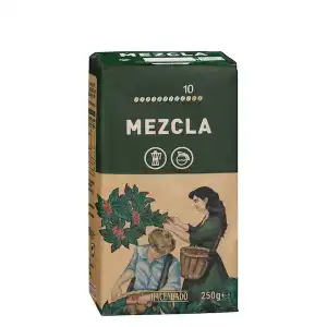 Café molido mezcla fuerte Hacendado Paquete 0.25 kg