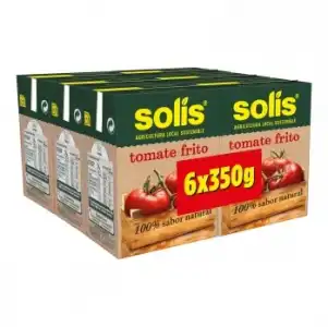 Tomate frito Solís sin gluten pack de 6 brik de 350 g.