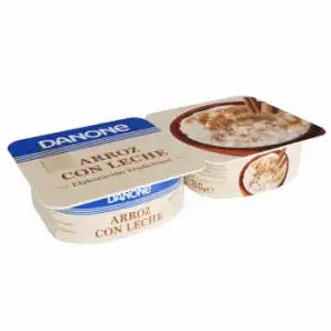 Arroz con leche Danone pack de 2 unidades de 130 g.