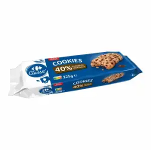 Cookies con pepitas de chocolate Carrefour 225 g.