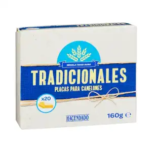 Placas para canelones tradicionales Hacendado Caja 0.16 kg