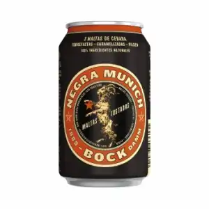 Cerveza negra Bock Damm Munich lata 33 cl.
