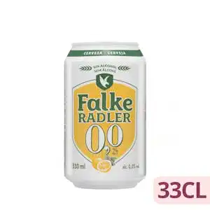 Cerveza Radler Falke 0,0% sin alcohol Lata 330 ml