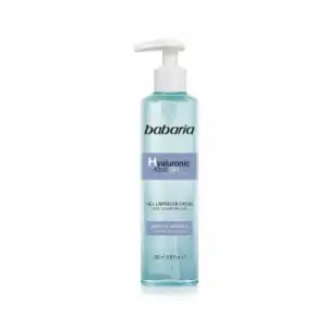 Gel limpiador facial hidratante con ácido hialurónico Babaria 200 ml.