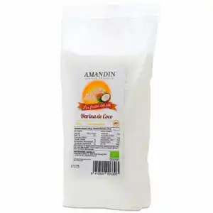 Harina de coco ecológica Amandin 400 g.