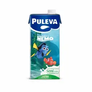 Leche semidesnatada 1% MG Disney Puleva brik 1 l.