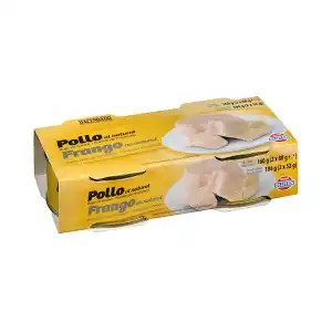 Pechuga de pollo al natural Hacendado 2 latas X 0.052 kg