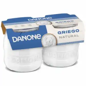 Yogur griego natural Danone Original sin gluten pack de 2 unidades de 130 g.