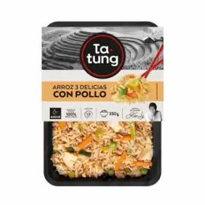 Arroz 3 delicias con pollo Ta-Tung 250 g.