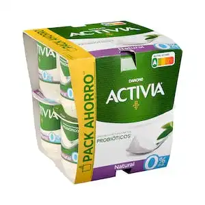 Bífidus desnatado natural Activia 0% m.g. 8 ud. X 0.12 kg