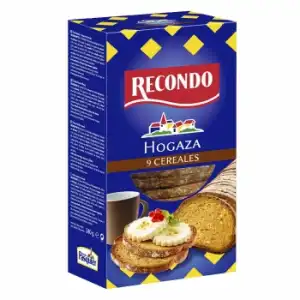 Hogaza de pan 9 cereales Recondo 240 g.