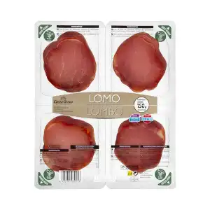 Lomo embuchado Hacendado lonchas 4 paquetes X 0.0375 kg