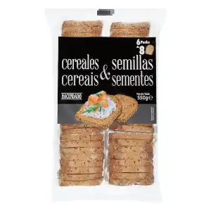 Pan tostado multicereal Hacendado Paquete 0.55 kg