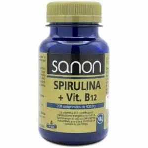 Spirulina + vitamina B12 Sanon 80 g.