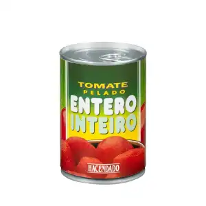 Tomate entero pelado Hacendado Bote 0.4 kg