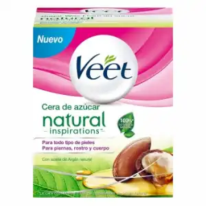 Cera de azúcar Natural Inspirations Veet 250 ml.