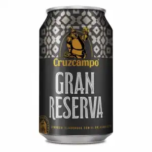 Cerveza Cruzcampo Gran Reserva malta lata 33 cl.