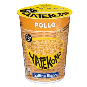 Fideos orientales Yatekomo de pollo Gallina Blanca Vaso 0.06 kg
