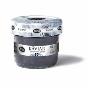 Huevas de capelán negras Royal 100 g.