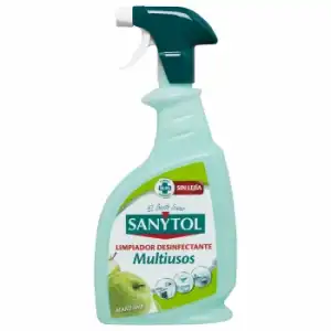 Limpiador desinfectante multiusos manzana sin lejía Sanytol 750 ml.