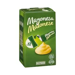 Mayonesa en sobres individuales 12 sobres X 20 ml