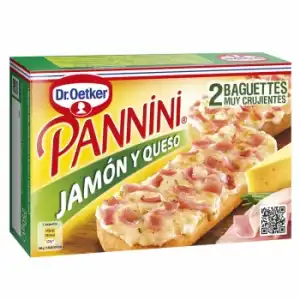 Pannini de jamón y queso Dr. Oetker 250 g.