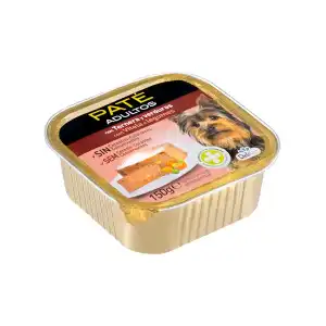 Paté perro adulto Delikuit con ternera y verduras Tarrina 0.15 kg