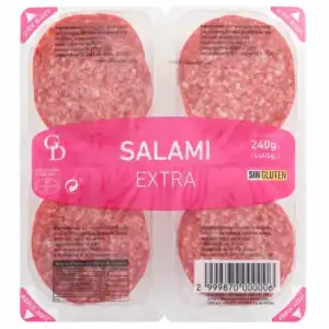Salami extra sin gluten 4x60 g