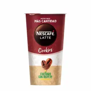 Café cookies Nescafé Latte sin gluten 190 ml.