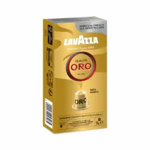 Café en cápsulas Lavazza Qualitá Oro compatible con Nespresso 10 ud.